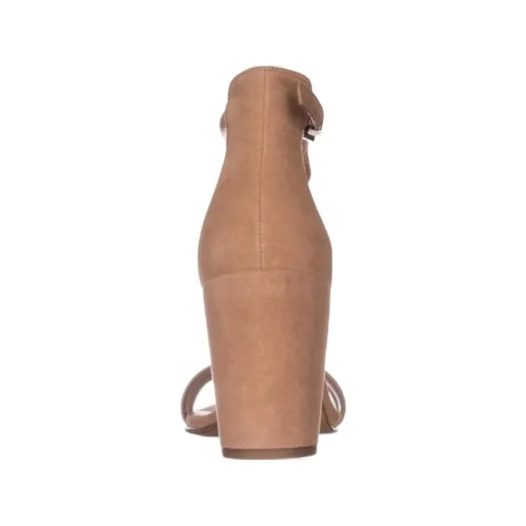NWT Reaction by Kenneth Cole Heels Lolita Nude Sandals size 8.5