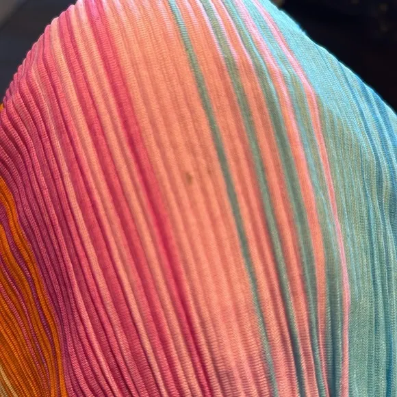 NWT Show Me Your Mumu Sicily Dress Ombre Pleated Knit S !