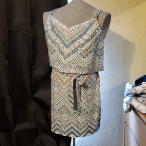 NWT WHBM Sz L Sleeveless print dress