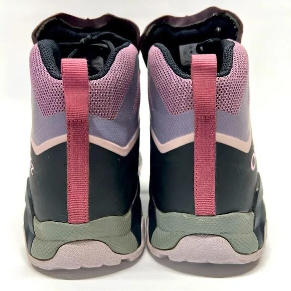 Oboz Womens Arete Low Mid Hiker Waterproof Boots in Blush 8.5