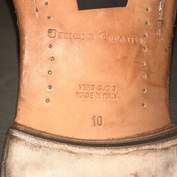 Officine Creative Black and Brown Boots with Lace-Up Design