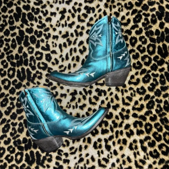 old gringo yippee ki yay metallic cowboy boots