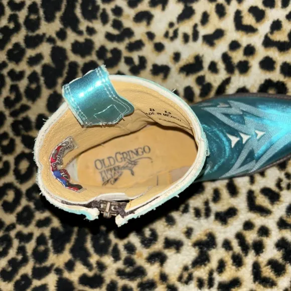 old gringo yippee ki yay metallic cowboy boots