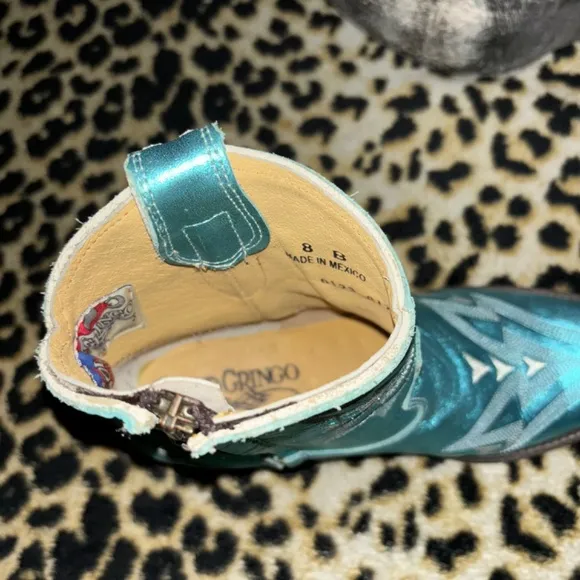 old gringo yippee ki yay metallic cowboy boots