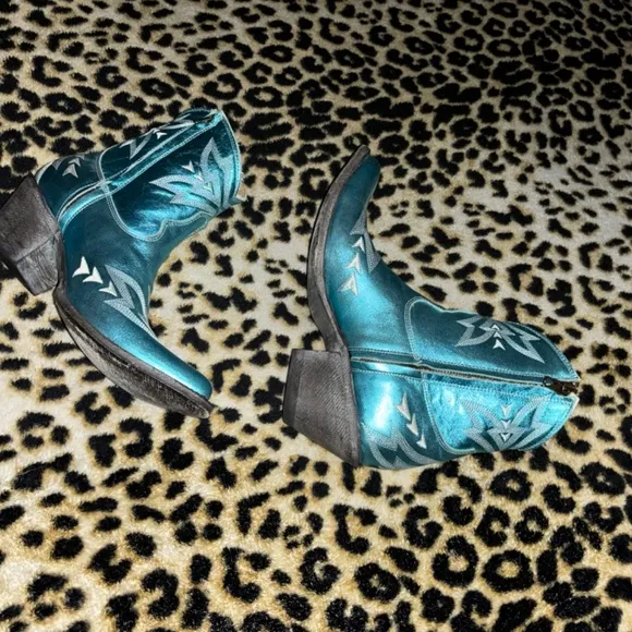 old gringo yippee ki yay metallic cowboy boots