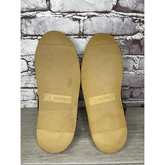 Oliberte Footwear Gana Sweet Georgia Brown Leather Casual Flat Shoes Men Sz 42EU