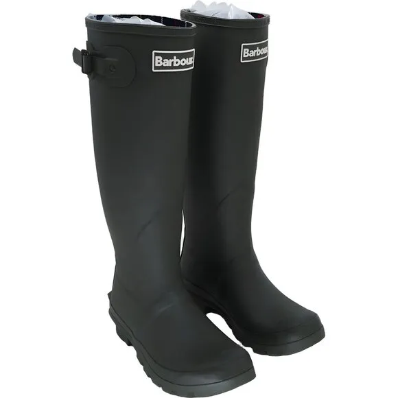 Olive Green Women's Wellington Rain Boots by Barbour Size 6 M