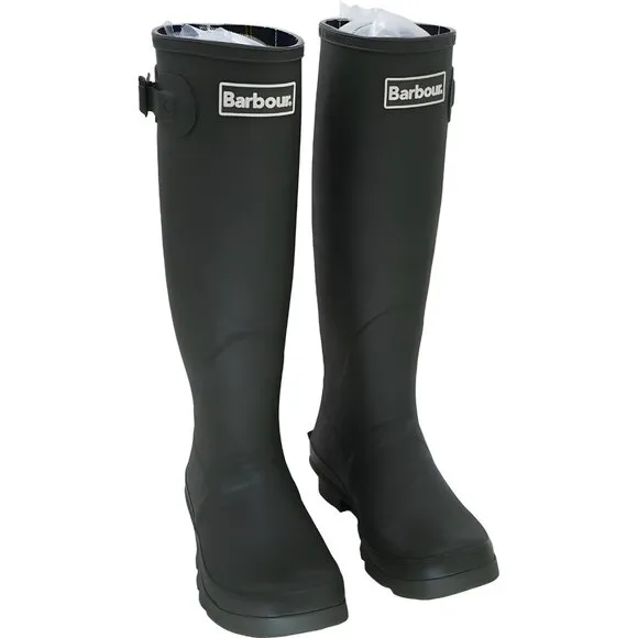 Olive Green Women's Wellington Rain Boots by Barbour Size 6 M