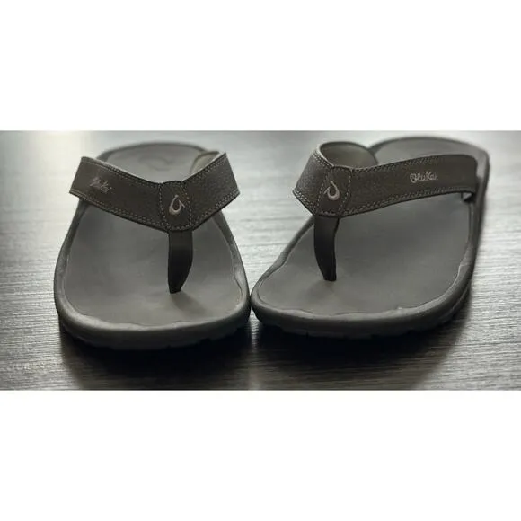 OLUKAI Ohana Men's Beach Sandals Water Resistant Size 14, Beach Dad Casual