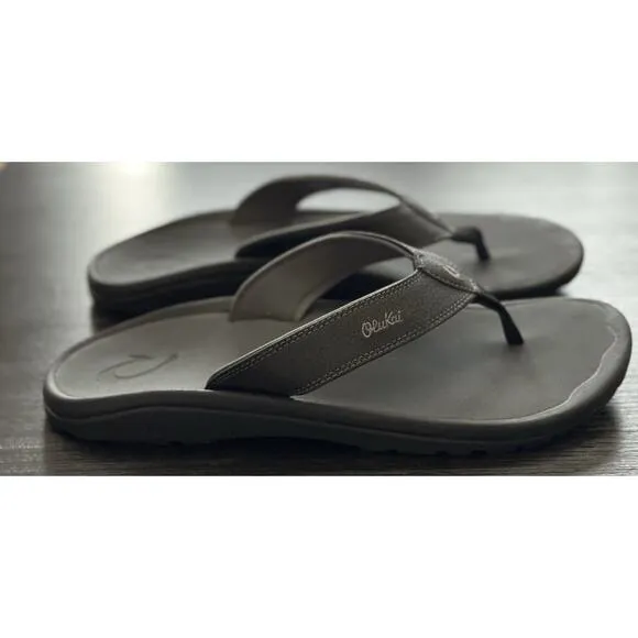 OLUKAI Ohana Men's Beach Sandals Water Resistant Size 14, Beach Dad Casual