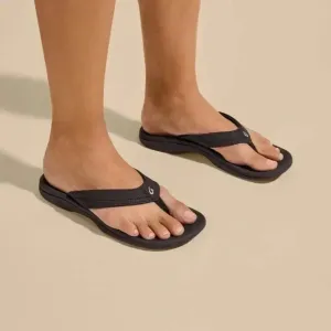 Olukai ‘Ohana Women’s Water-Friendly Sandals in Black Size 9