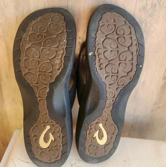 Olukai ‘Ohana Women’s Water-Friendly Sandals in Black Size 9