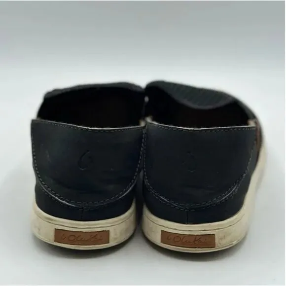 OluKai Women's Pehuea Drop in Heel Sneakers Low Top Slip On Mesh Shoes Size 7