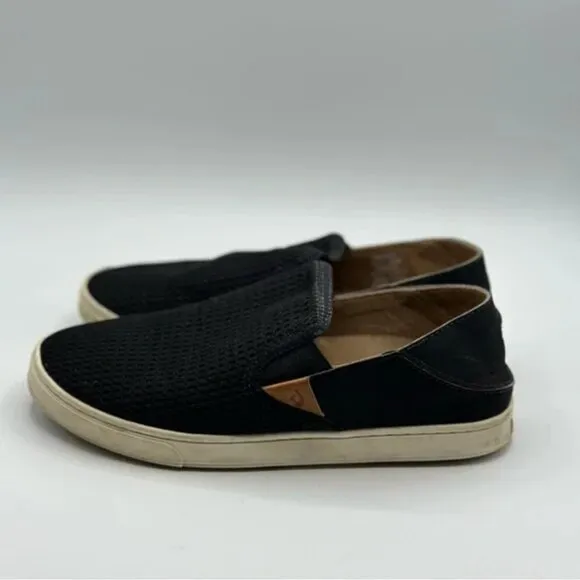 OluKai Women's Pehuea Drop in Heel Sneakers Low Top Slip On Mesh Shoes Size 7
