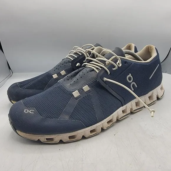 On Cloud 5 Mens 13 Blue Athletic Running Shoes Lightweight Casual Comfort