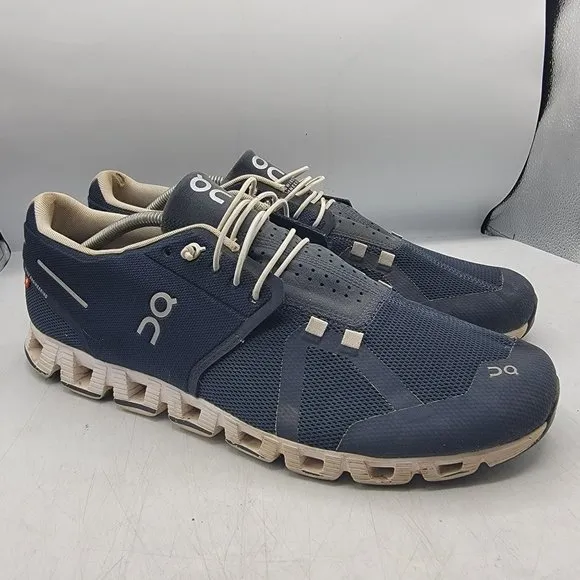 On Cloud 5 Mens 13 Blue Athletic Running Shoes Lightweight Casual Comfort