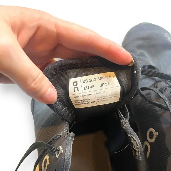 ON CLOUD X 3 Men's Eclipse | Magnet Athletic Running  Shoes Size 13 FLAWED