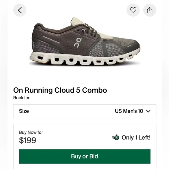 On Running Cloud 5 Combo - Rock Ice