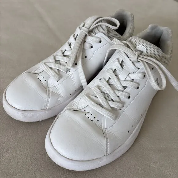 On the Roger Advantage Women's Size 7.5 White/Rosehip Running Shoes Walk Skate