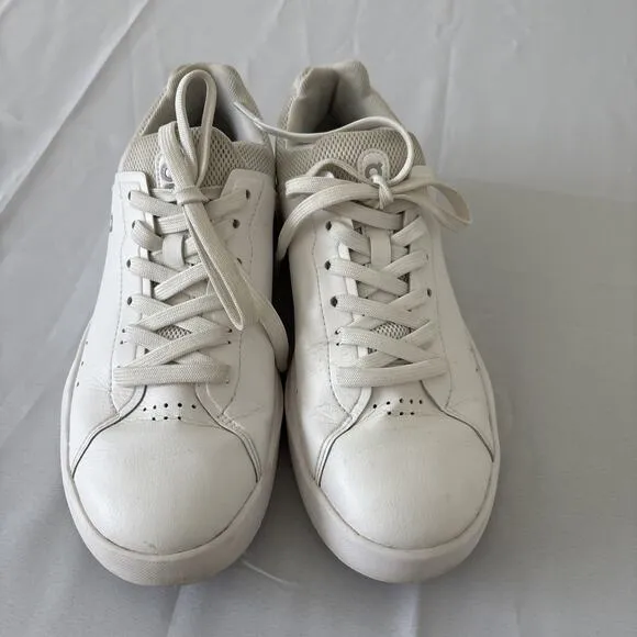 On the Roger Advantage Women's Size 7.5 White/Rosehip Running Shoes Walk Skate