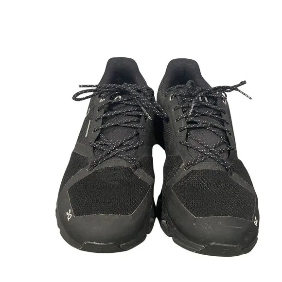 On Women's Cloudflyer Waterproof Shoes All black waterproof running shoes 10.5