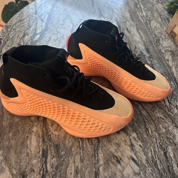 Orange and Pink Athletic Shoes