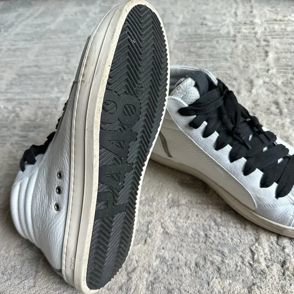 P448 Skate Hammer Sneaker Womens High Tops White black Sz 41