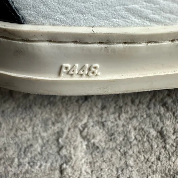 P448 Skate Hammer Sneaker Womens High Tops White black Sz 41