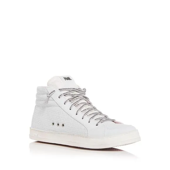 P448 Womens Gray Up Ventilating Grommets Skate Platform Sneakers Shoes 39