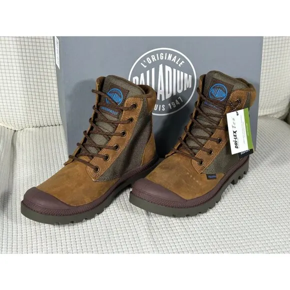 Palladium Pampa Sport Boots, Bridle Brown, Unisex, Mens 4, Women's 5.5, NWB