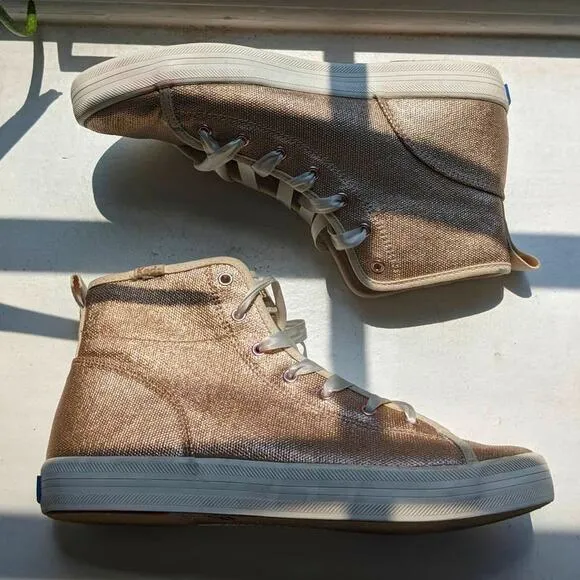 Pastel Pink Skater Sneaker Metallic Skate Hightop Grunge Fairycore Shoes Kicks