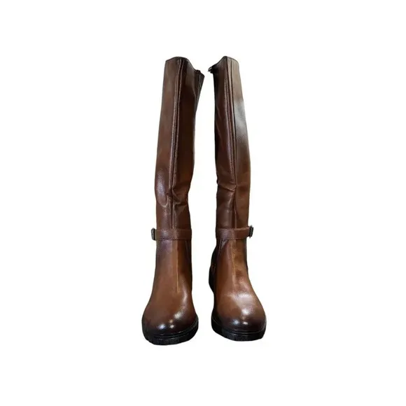 Patricia By Spring Step Riding Boots Chestnut Brown Obelia Size 10.5 - 11 Womens