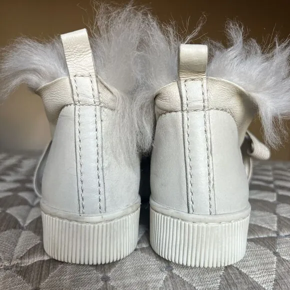 Pedro Garcia Parley Ice Churra Fur Lined Lace Up Slipper Ankle Bootie EU 38 US 8