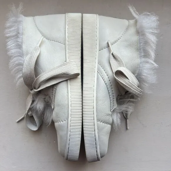 Pedro Garcia Parley Ice Churra Fur Lined Lace Up Slipper Ankle Bootie EU 38 US 8