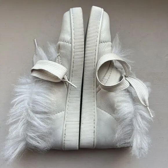 Pedro Garcia Parley Ice Churra Fur Lined Lace Up Slipper Ankle Bootie EU 38 US 8