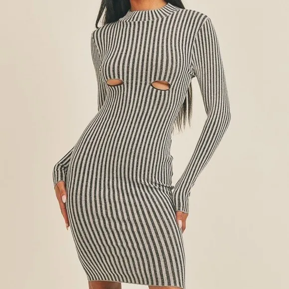 Peekaboo Perfection Stripe Dress