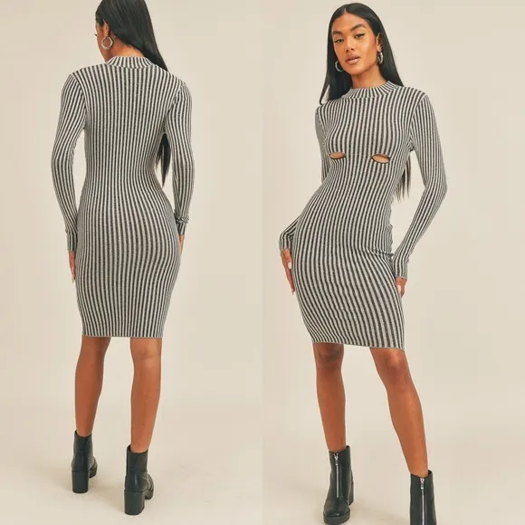 Peekaboo Perfection Stripe Dress
