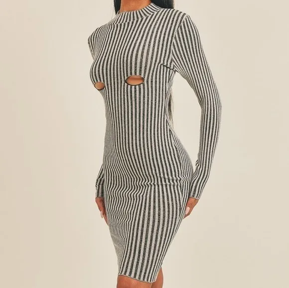 Peekaboo Perfection Stripe Dress