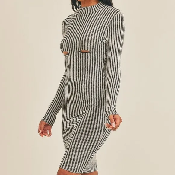 Peekaboo Perfection Stripe Dress