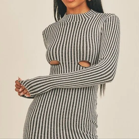 Peekaboo Perfection Stripe Dress