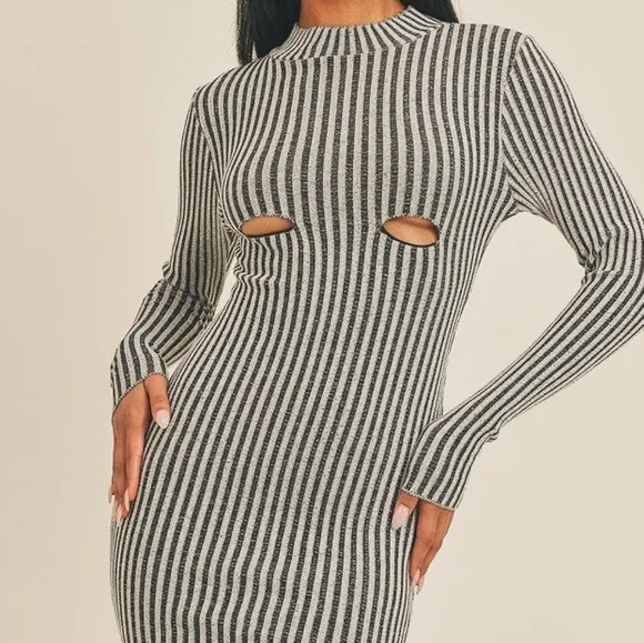 Peekaboo Perfection Stripe Dress