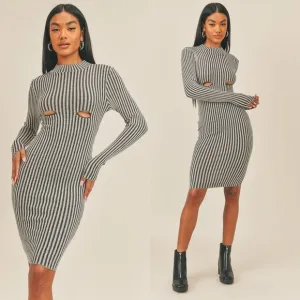 Peekaboo Perfection Stripe Dress