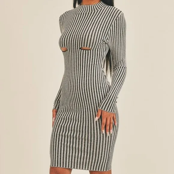 Peekaboo Perfection Stripe Dress
