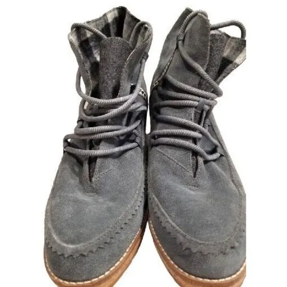 Pendleton Islegate Women’s Wedge Steel Gray Boots Brand New Size 9.5 NWOT Cork