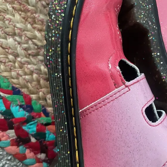 Pink dr. Marten Kids Shoes with Buckle Straps