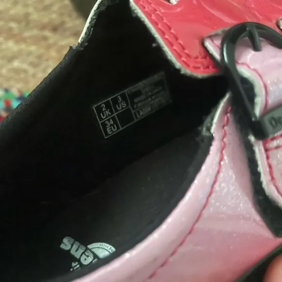 Pink dr. Marten Kids Shoes with Buckle Straps