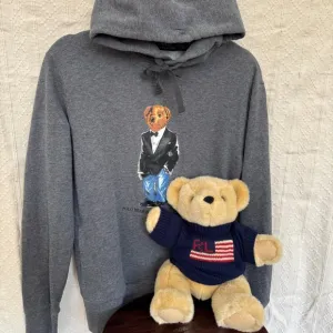 Polo Bear Fleece Hoodie Ralph Lauren   VTG bear