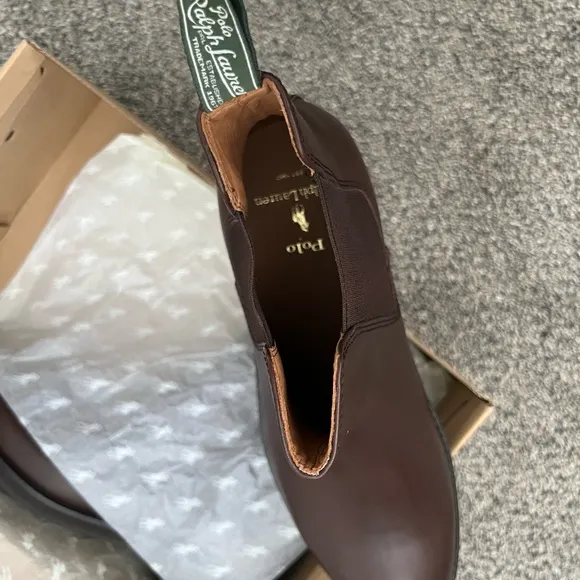 Polo by Ralph Lauren Men's Brown Leather Shoes