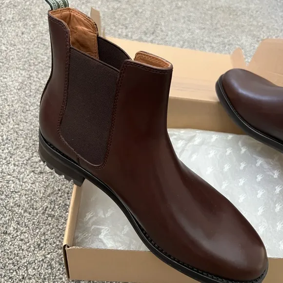 Polo by Ralph Lauren Men's Brown Leather Shoes