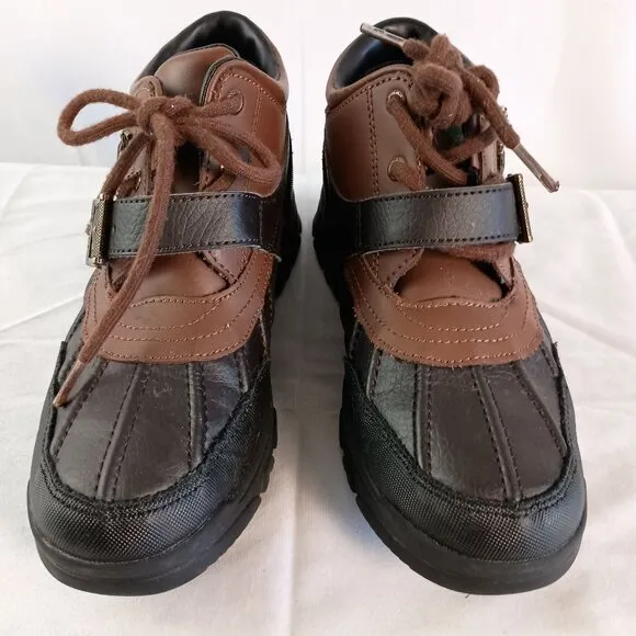 POLO RALPH LAUREN Boy's Dover Boot Chocolate Leather size 3